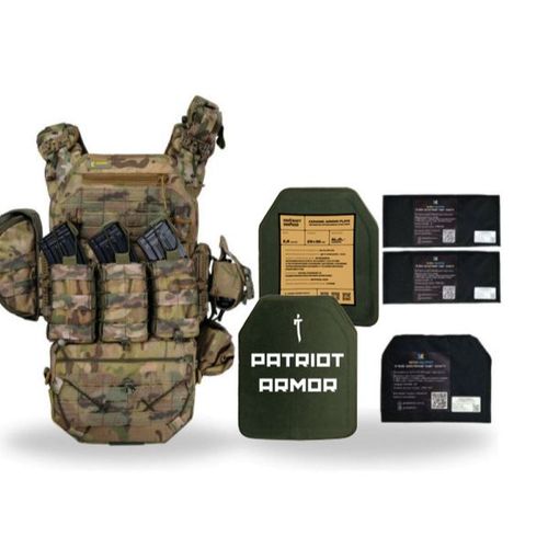 Бронежилет в максимальній комплектації МУЛЬТИКАМ: полегшені керамічні пластини 6 класу захисту ДСТУ + плитоноска Warmor gen.3 Max + захист боків і паху в Україні